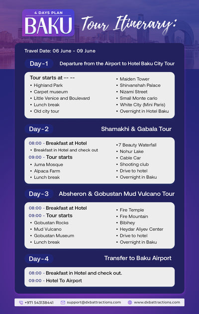 4 Days Baku Plan