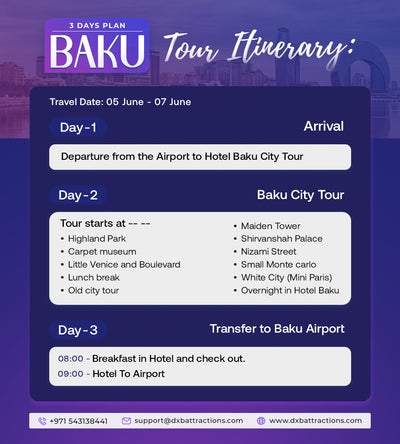 3 Days Baku Plan