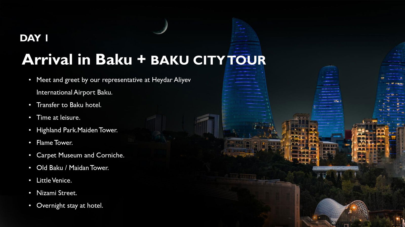 Explore BAKU Beautifull Places - DXB Attractions