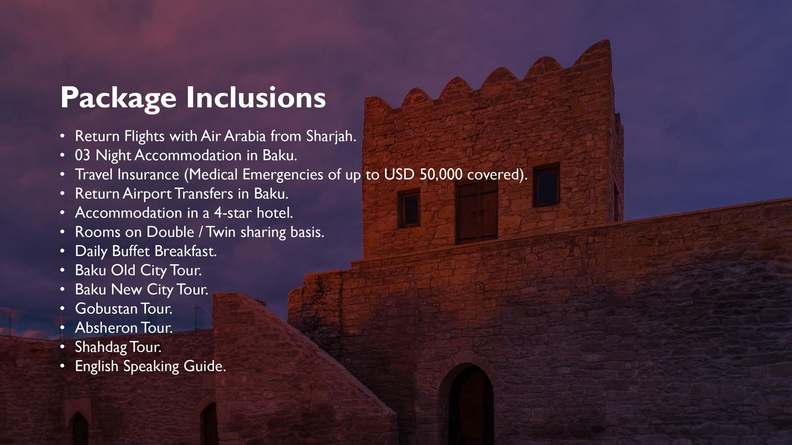 Explore BAKU Beautifull Places - DXB Attractions