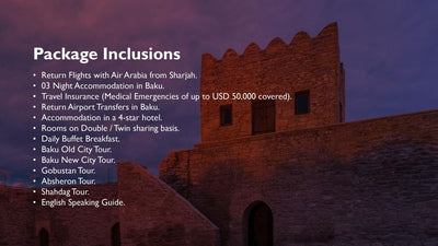 Explore BAKU Beautifull Places - DXB Attractions