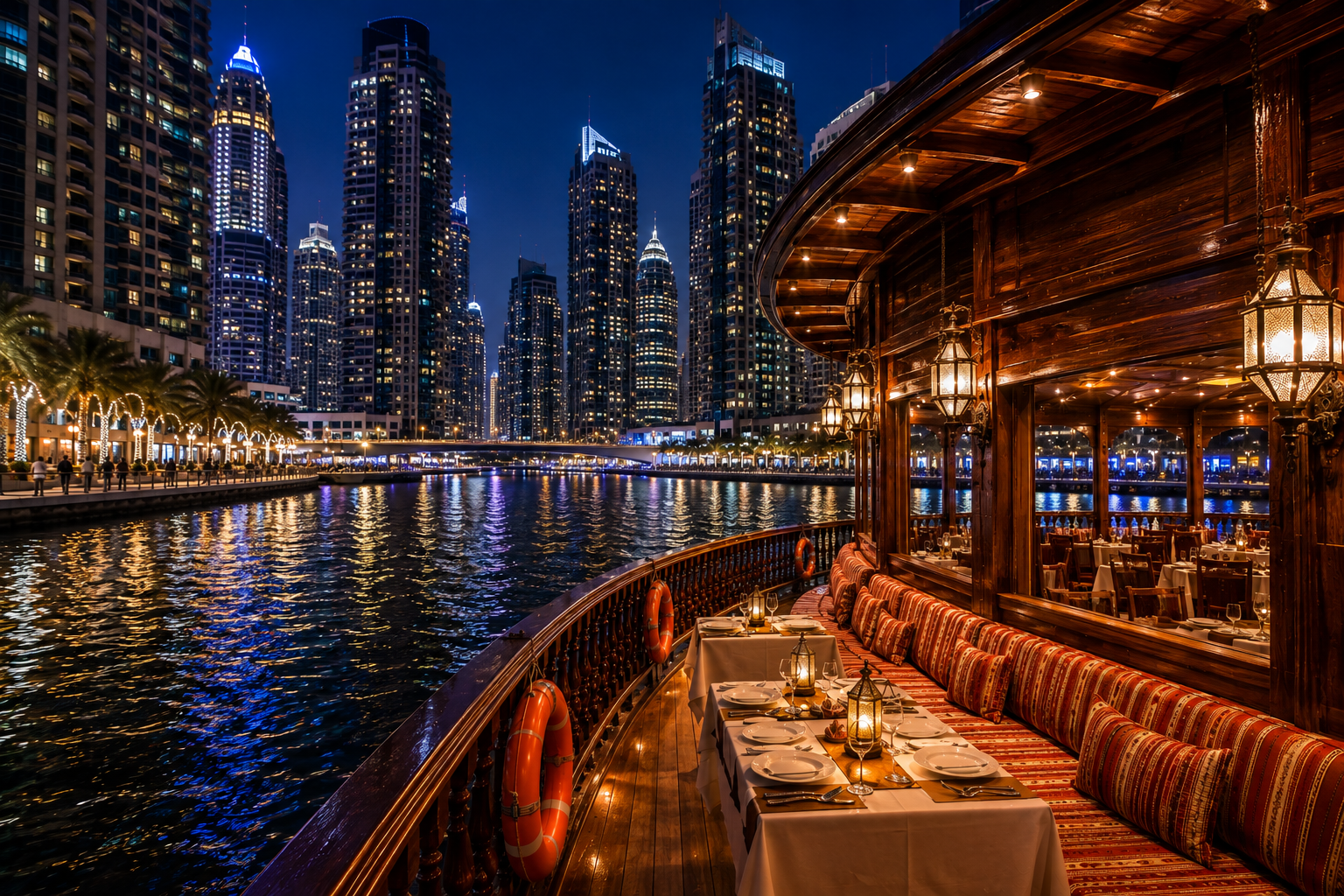 Dubai Marina Dhow Cruise