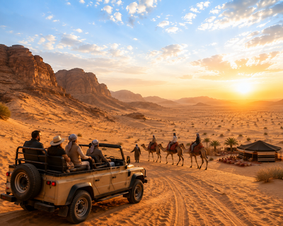 Morning Desert Adventure & Hot Air Balloon Combo