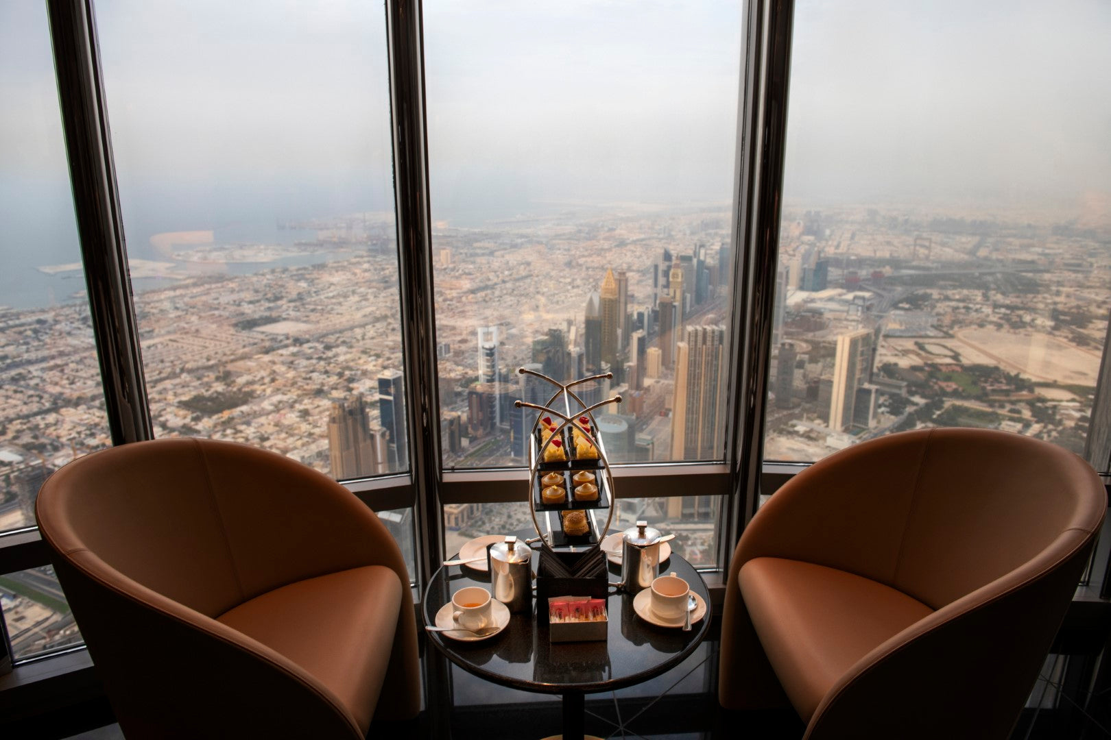 The Lounge @ Burj Khalifa: Levels 154, 153, & 152 with light meal